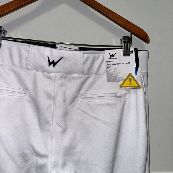 Men's Wearcog Baseball Knicker Pants White Size Medium NEW NWT Softball - Picture 3 of 11